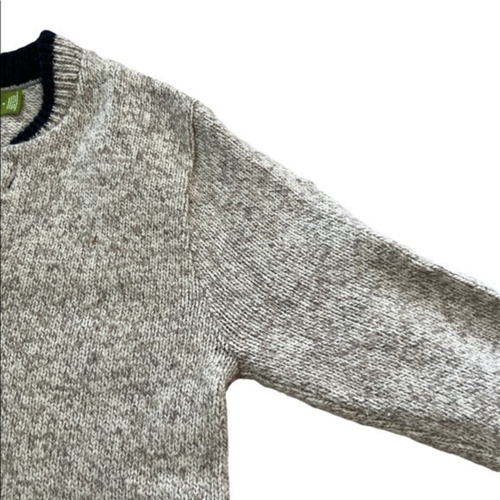 Orvis Gray Wool Two Button Sweater Pullover - image 6